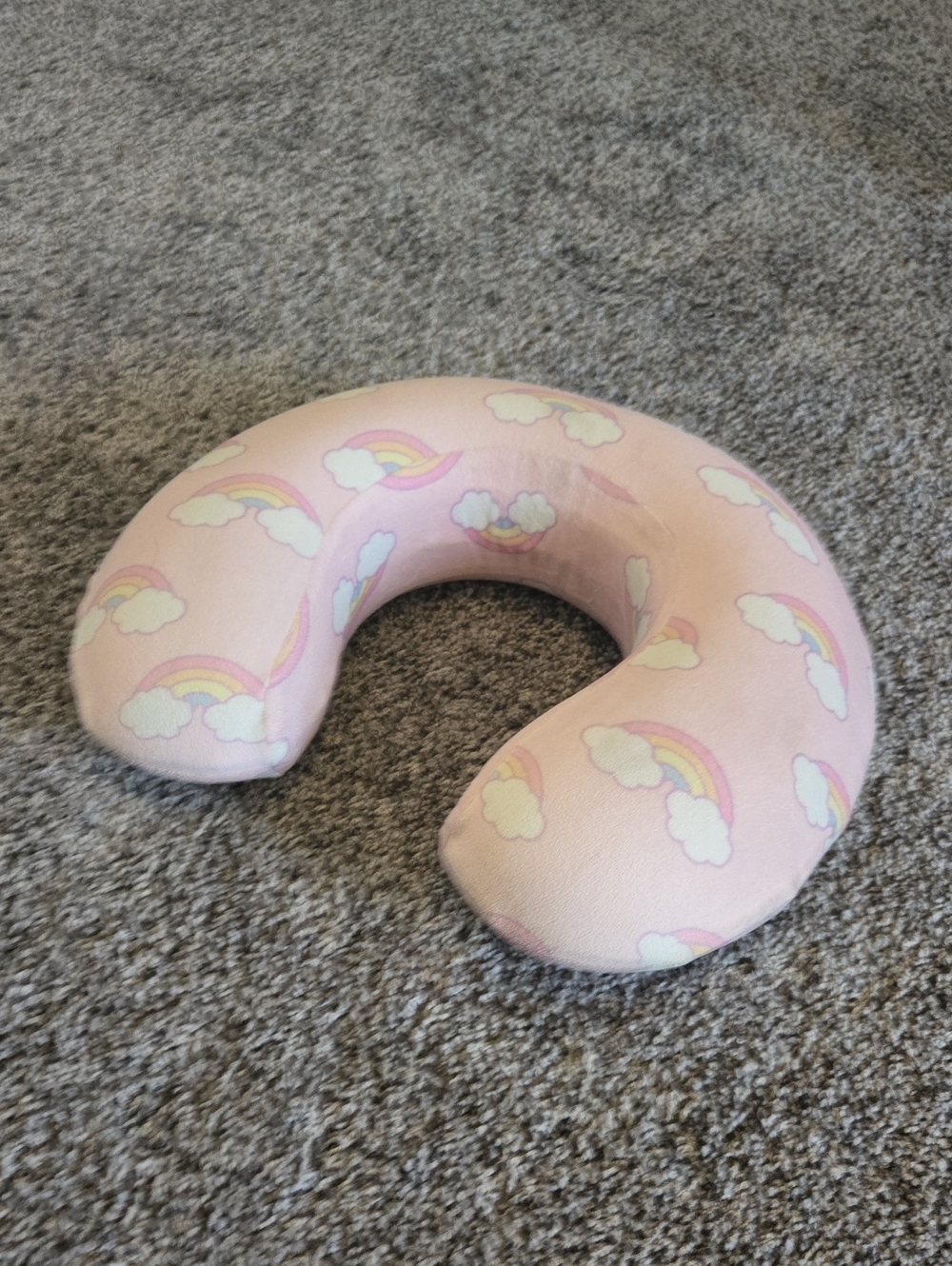 Stoney Clover Lane Pink Rainbow Neck Pillow